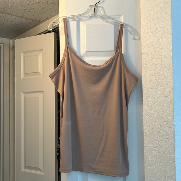 No Boundaries Tops - NO BOUNDARIES XXXL BROWN RIB CAMISOLE